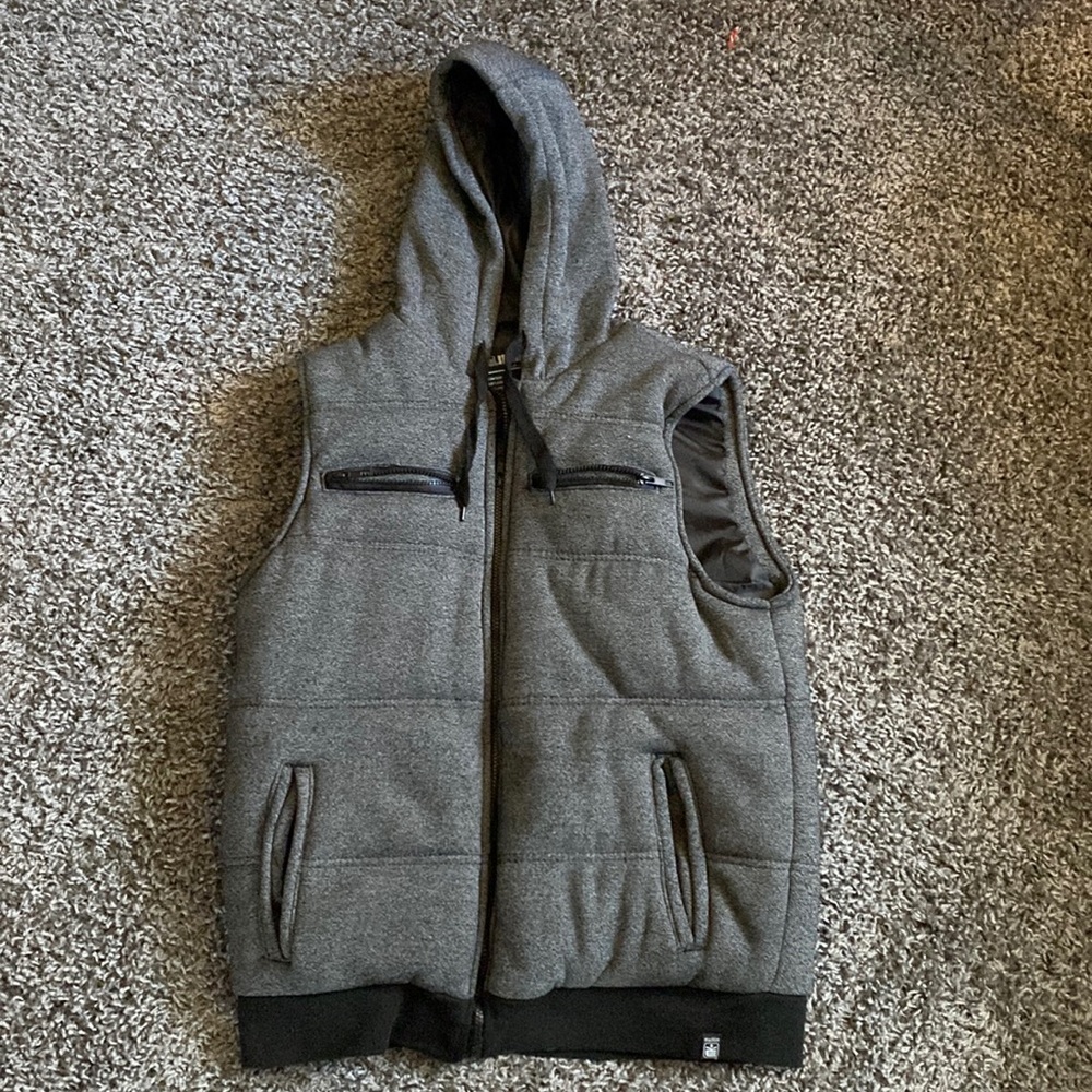 MK Machine Puffy Hooded Vest Mens Medium